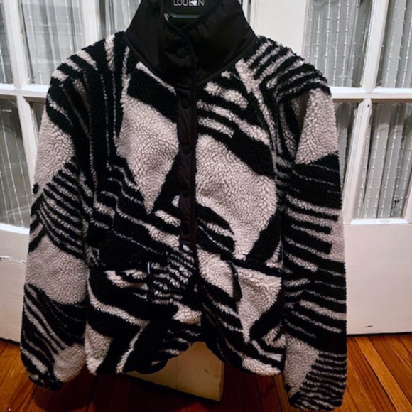 Hit The Slopes Printed Fleece Jacket - Geo Line Combo - Picture 3 of 4